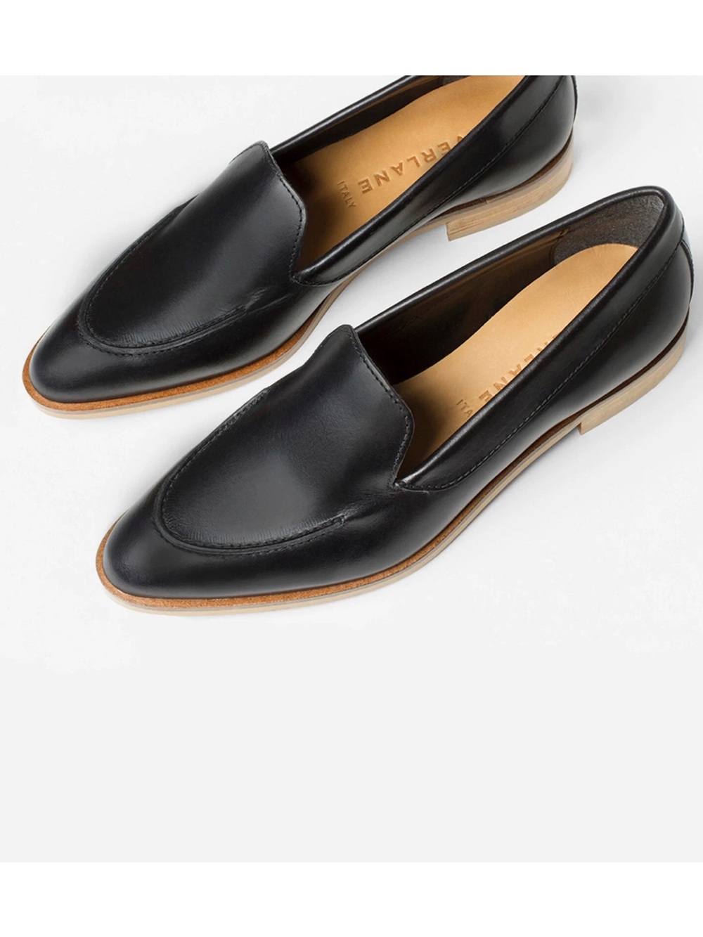 Everlane the Modern Loafer Black Italian Leather 9